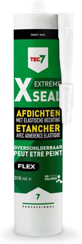 Tec7 X-Seal zwart patroon 310 ml | Alles en overal afdichten 528013000