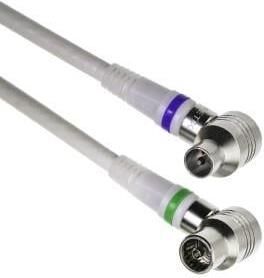 Technetix Coax aansluitkabel compleet ONVERPAKT1 5m haaks 2081015