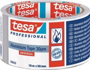 Tesa Aluminiumtape | met liners | lengte 10 m | breedte 50 mm wiel | 6 stuks 63632-00000-00