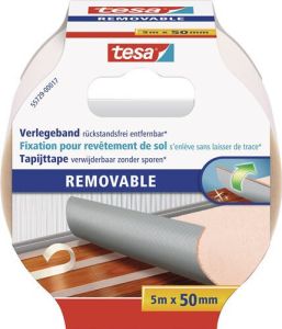 Tesa Dubbelzijdig tapijttape | lengte 5 m | breedte 50 mm wiel | 6 stuks 55729-00017-11