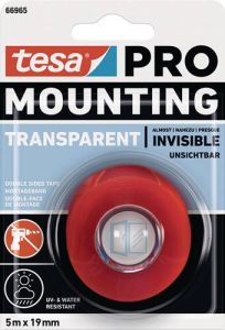 Tesa Montageband | transparant | lengte 5 m | breedte 19 mm | 12 stuks 66965-00001-00