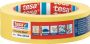 Tesa Precisie afplaktape | glad | geel | lengte 50 m | breedte 30 mm | wiel | 5 stuks 04334-00002-00 - Thumbnail 1