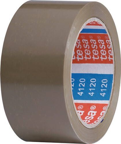 Tesa Verpakkingsplakband PVC | zeemleer | lengte 66 m | breedte 50 mm wiel | 6 stuks 04120-00042-00
