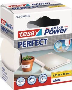 Tesa Weefseltape | wit | lengte 2 75 m | breedte 38 mm wiel | 6 stuks 56343-00035-03