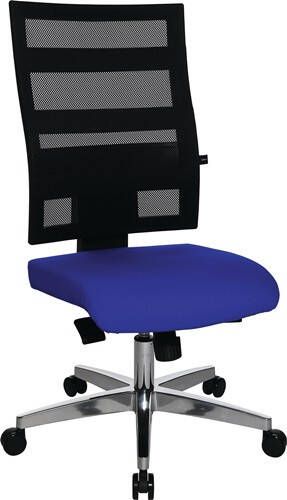 Topstar Bureaudraaistoel | met puntsynchroontechniek | zwart blauw 450-550 mm | zonder armleuningen draagvermogen 110 kg | 1 stuk 9590 T380 9590