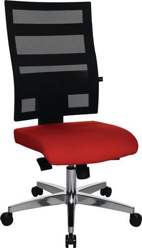Topstar Bureaudraaistoel | met puntsynchroontechniek | zwart rood 450-550 mm | zonder armleuningen draagvermogen 110 kg | 1 stuk 9590 T310 9590 T310