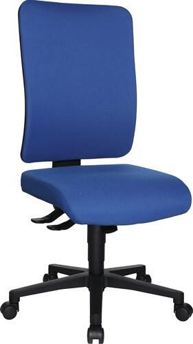 Topstar Bureaudraaistoel | met synchroontechniek | blauw 450-550 mm | zonder armleuningen draagvermogen 110 kg | 1 stuk OX4000 T26
