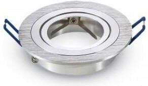 V-Tac Inbouw spot verstelbaar 50mm rond geborsteld aluminium 5013364