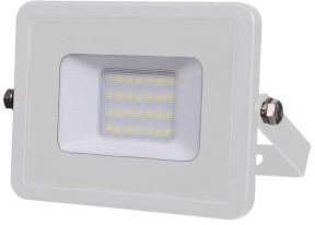 V-Tac LED Bouwlamp 20W 3000k warm wit body wit