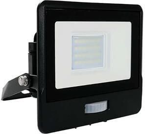 V-Tac LED Bouwlamp 20W 3000K zwart met sensor + kabelinvoer 9335210