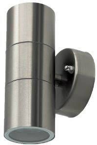 V-Tac Wandlamp RVS | 2xGU10 | IP44 | 16 3 cm hoog 5086005