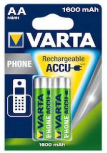 Varta AA accu 1600mA blister 2 Phone