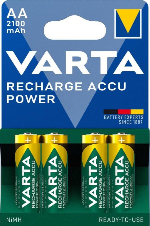 Varta AA accu 2100mA blister 4 R2U 3311915