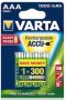 Varta AAA accu 1000mA blister 4 R2U 3311940 - Thumbnail 1