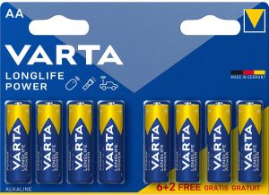 Varta Alkaline-Batterij AA | 1.5 V DC | 8 stuks | 1 stuks -4906SO
