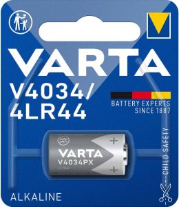 Varta Alkaline-Batterij LR44 | 6 V DC | 170 mAh | Blauw Zilver | 1 stuks -V4034PX
