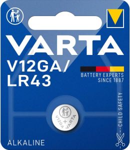 Varta Alkaline Knoopcel Batterij LR43 | 1.5 V | 120 mAh | 2 stuks -V12GA
