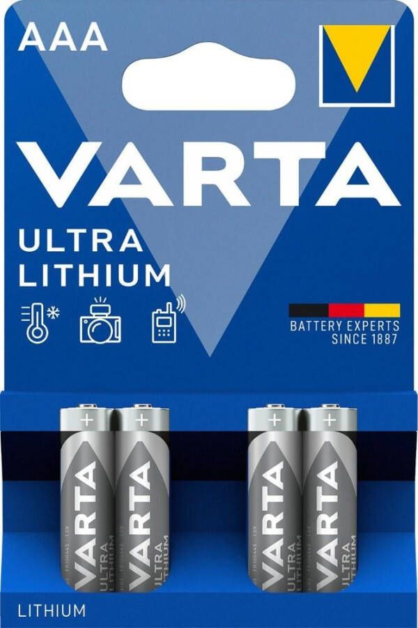 Varta Lithium Batterij AA | 1.5 V DC | 2900 mAh | 2 stuks | Grijs Zilver | 1 stuks -6106 2B