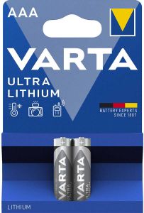 Varta Lithium Batterij AAA | 1.5 V DC | 1100 mAh | 2 stuks | Grijs Zilver | 1 stuks -6103 2B