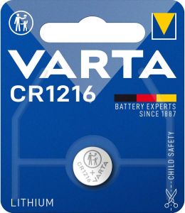 Varta Lithium Knoopcel Batterij CR1216 | 3 V | 27 mAh | 1 stuks 6216101401