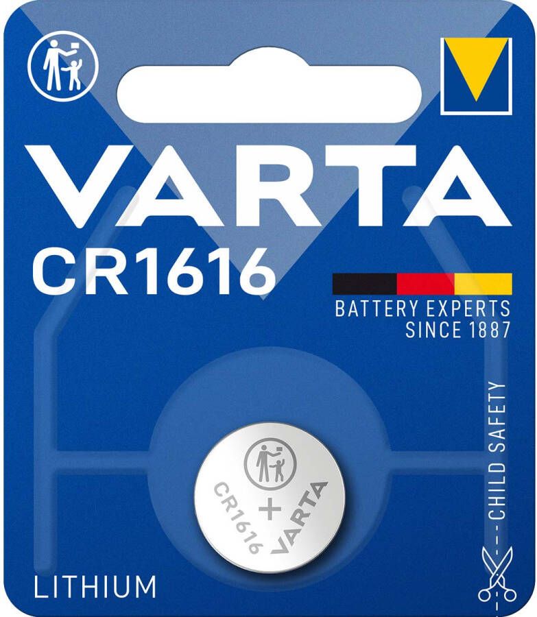 Varta Lithium-Knoopcelbatterij CR1616 | 3 V DC | 55 mAh | Zilver | 2 stuks -CR1616