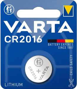 Varta Lithium-Knoopcelbatterij CR2016 | 3 V DC | 87 mAh | Zilver | 10 stuks -CR2016
