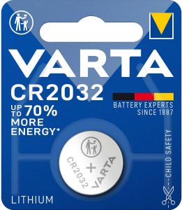 Varta Lithium-Knoopcelbatterij CR2032 | 3 V DC | 220 mAh | Zilver | 10 stuks -CR2032