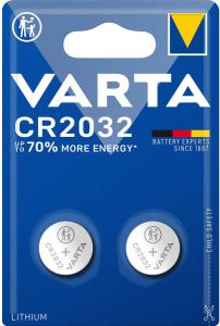 Varta Lithium-Knoopcelbatterij CR2032 | 3 V DC | 230 mAh | 2 stuks | Zilver | 1 stuks 6032101402