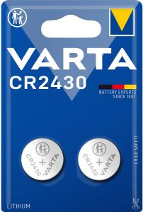 Varta Lithium-Knoopcelbatterij CR2430 | 3 V DC | 290 mAh | 2 stuks | Zilver | 1 stuks 6430101402