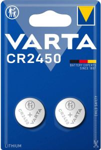 Varta Lithium-Knoopcelbatterij CR2450 | 3 V DC | 570 mAh | 2 stuks | Zilver | 1 stuks 6450101402