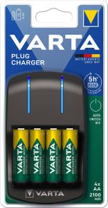 Varta NiMH Batterij Oplader AA AAA | inclusief 4x AA 2100mAh | 4 stuks -56706