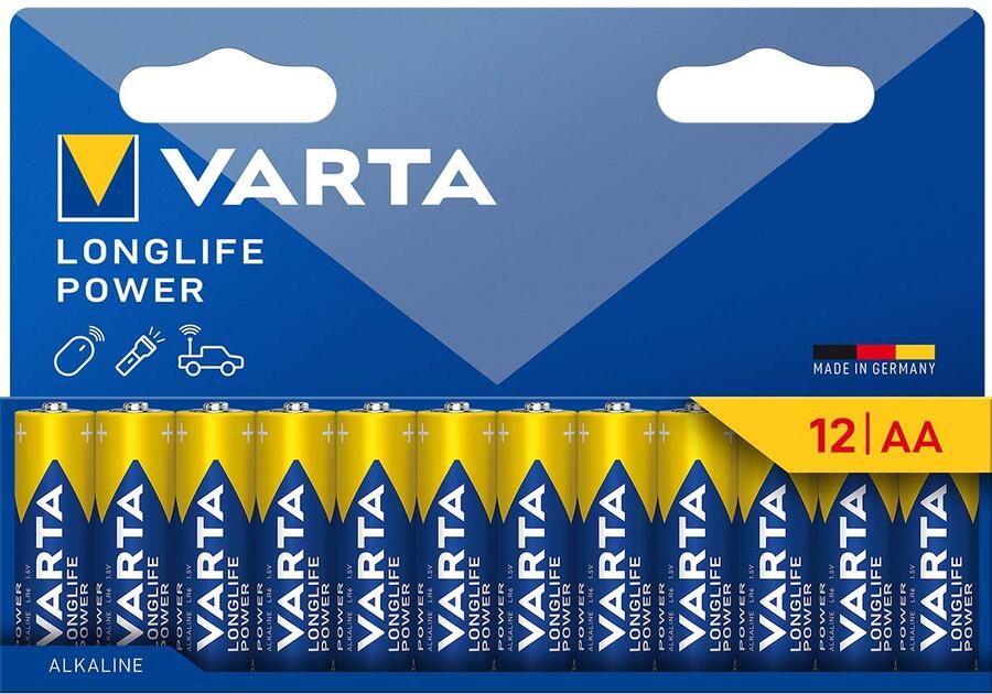 Varta Alkaline Batterij AA 1.5 V High Energy 12-Pack -4906-12C