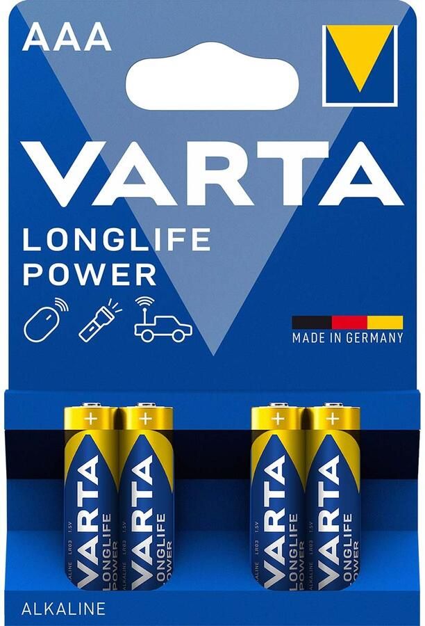Varta Alkaline Batterij AAA 1.5 V High Energy 4-Blister -4903 4B