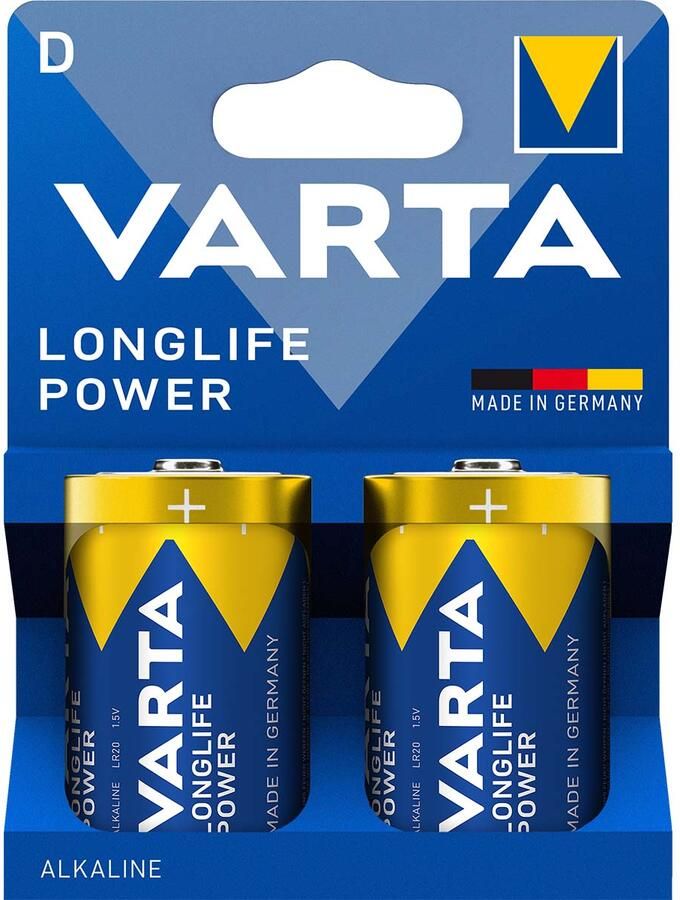Varta Alkaline Batterij D 1.5 V High Energy 2-Blister -4920 2C
