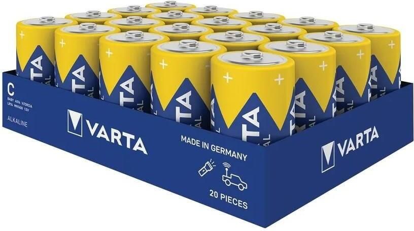 Varta Alkaline Industrial PRO batterij C tray(20) 3015373