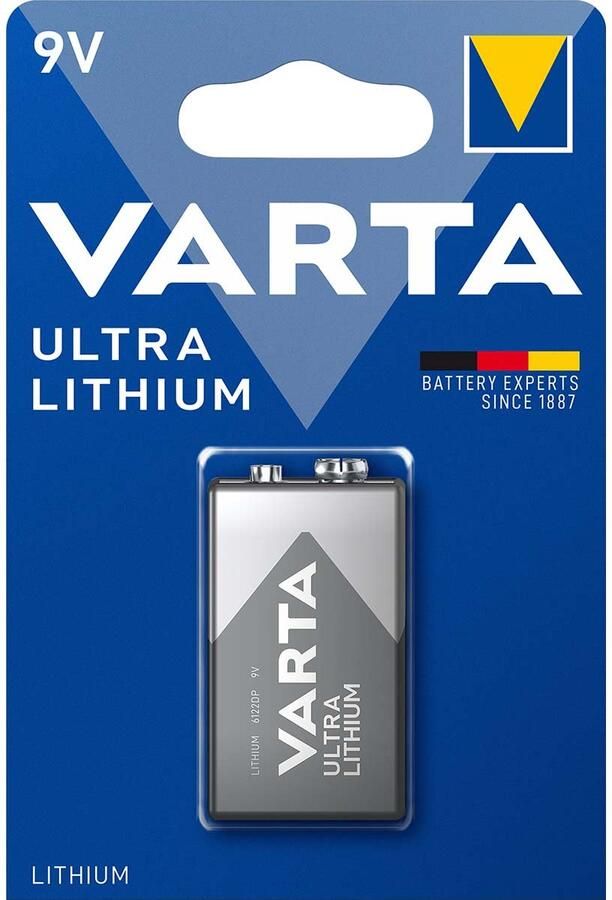 Varta Lithium Batterij 9V 9 V 1-Blister -CR9V