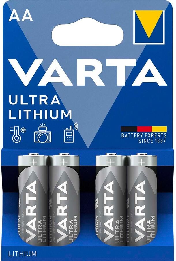 Varta Lithium Batterij AA-Blisterkaart -6106 4B