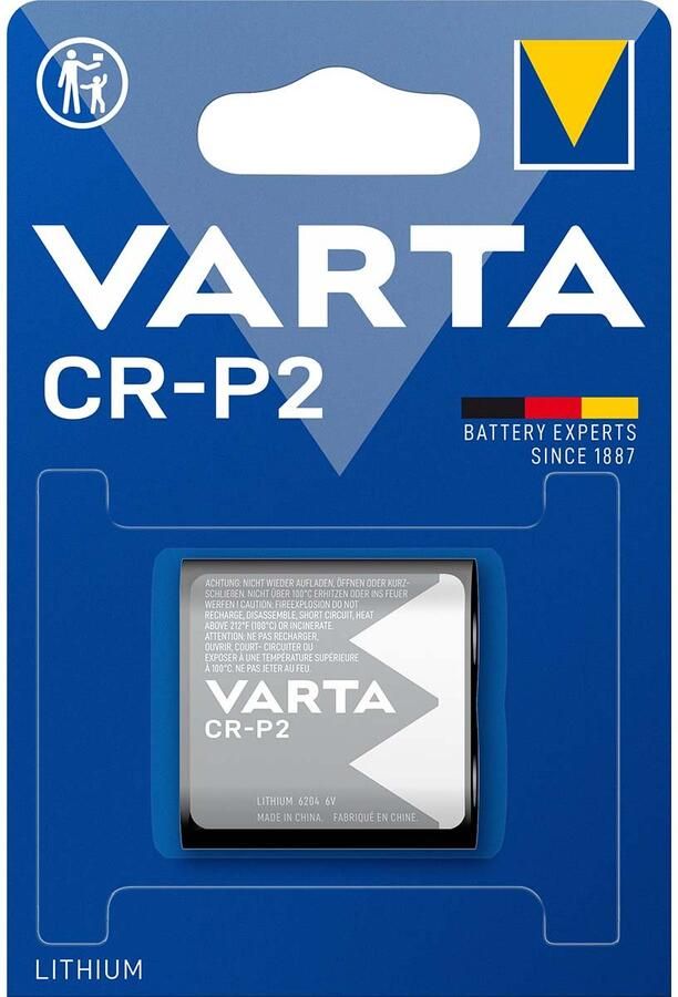 Varta Lithium Batterij CR-P2 6 V 1-Blister -CRP2