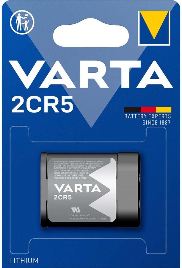 Varta Lithiumbatterij 2CR5 6 V 1-Blister -2CR5
