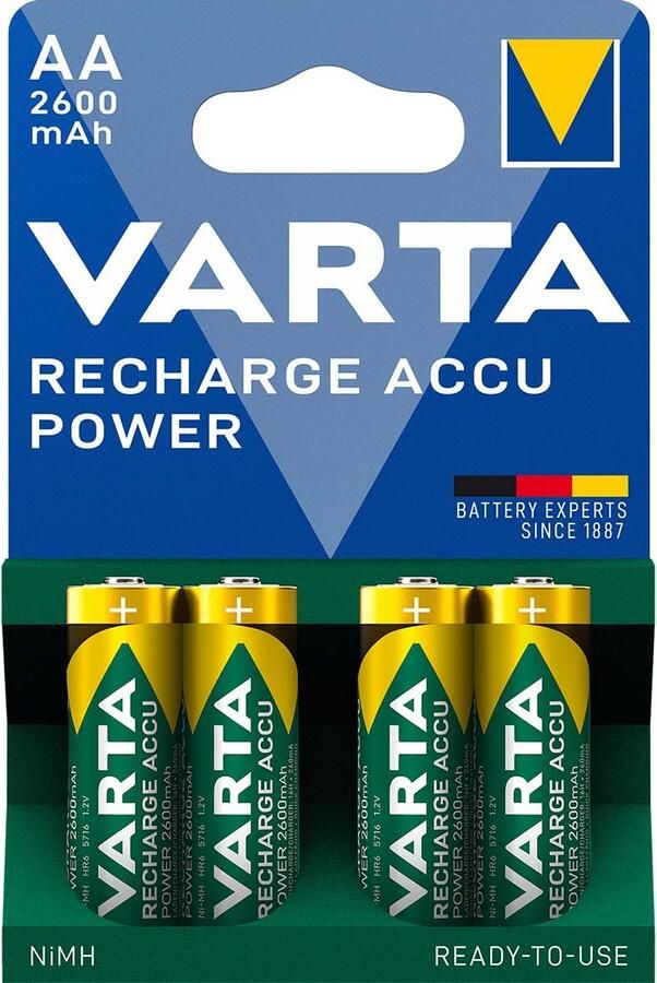 Varta Oplaadbare NiMH Batterij AA 1.2 V 2500 mAh 4-Blister -5716B