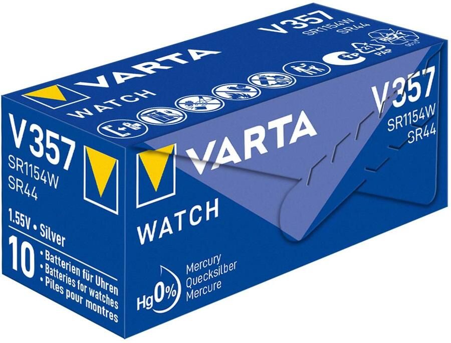 Varta Zilveroxide Batterij SR44 1.55 V 155 mAh 1-Pack -V357