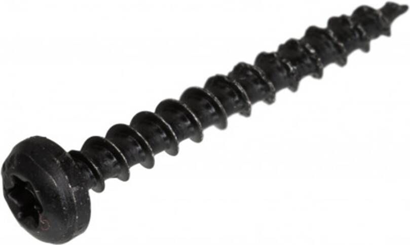 Blackline Spaanplaatschroef Hcp Zwart Ck Torx TX10 3.0X20 | 100 stuks 6904.20.33020