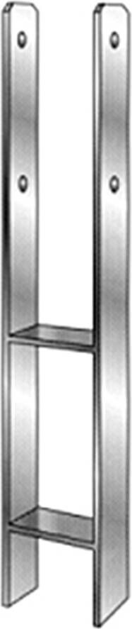 Waelbers H-Pergoladrager 121mm thermisch verzinkt (FV) 1 Stuk(s) 42635313.99