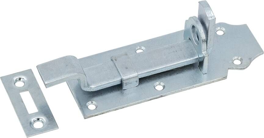 Waelbers Hangslotschuif met bocht 120mm blauw verzinkt (GV) 10 Stuk(s) 1911.05