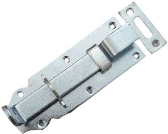 Waelbers Hangslotschuif met bocht 140mm blauw verzinkt (GV) 10 Stuk(s) 1921.05