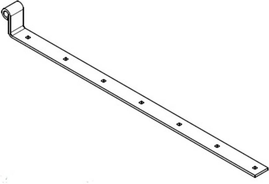 Waelbers Heng MB D14-700mm recht zwart TXT 10 Stuk(s) 531288.32