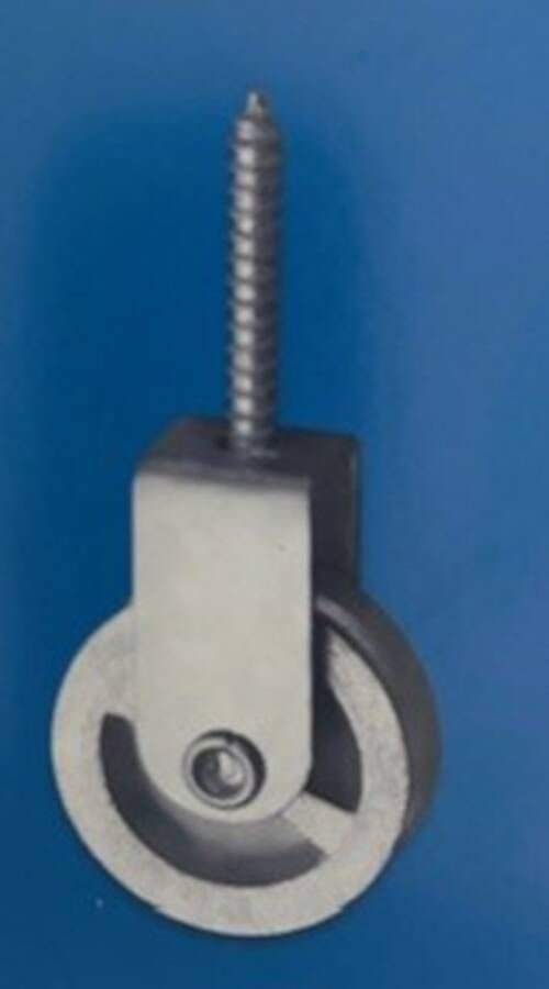 Waelbers Hijskatrol schroef 50mm enkel Gietijzer-wiel 5 Stuk(s) 62024211.02