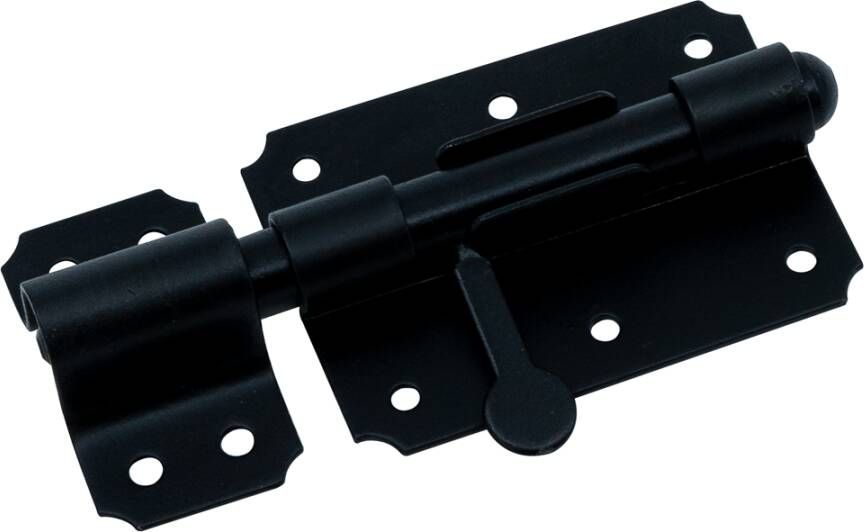 Waelbers Plaatgrendel 14-90x65mm zwart 10 Stuk(s) 105327.05