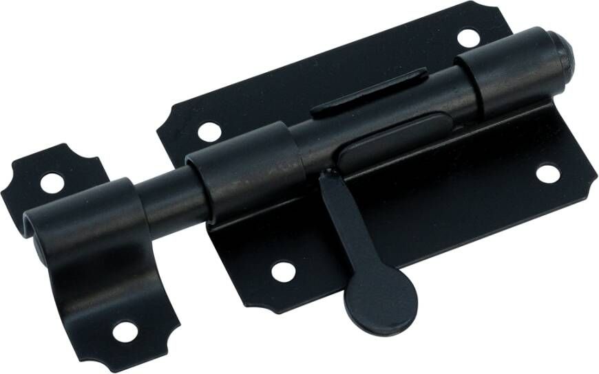 Waelbers Plaatgrendel 80mm zwart 10 Stuk(s) 105317.05