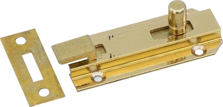 Waelbers Profielschuif met bocht 25x60mm messing 10 Stuk(s) 145078.05